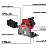 Milwaukee M18 FUEL 2831-21 Plunge Track Saw Kit, Battery Included, 18 V, 6 Ah, 6-1/2 in Dia Saw Blade, 48 deg Bevel