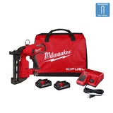 Milwaukee M18 FUEL 2843-22 Stapler Kit, Battery Included, 18 V, 3 Ah, 1/2 in W Crown, Fine Wire Staple, 60 Magazine