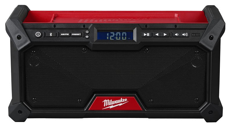 Milwaukee 2952-20 Jobsite Radio, Tool Only, 18-Channel, Bluetooth, 120 ft Connectivity Range, Includes: AC Adapter