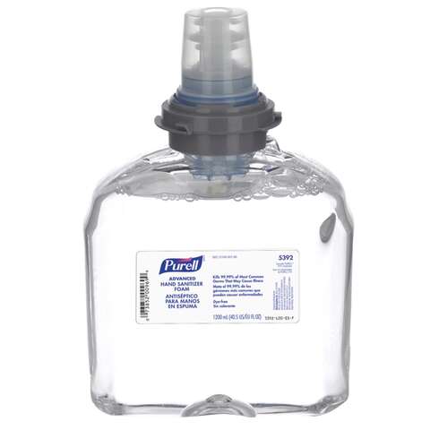 Purell No Scent Antibacterial Advanced Hand Sanitizer Refill 40.5 oz, Pack of 2