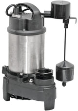 Superior Pump 92571 Sump Pump, 7.5 A, 120 V, 0.5 hp, 2 in Outlet, 75 gpm, Iron/Stainless Steel