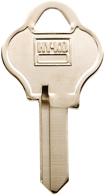 Hy-Ko 11010PA1 Key Blank, Brass, Nickel, For: Pado Cabinet, House Locks and Padlocks, PA1 Key Number, Pack of 10