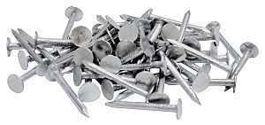 ProFIT 0132079 Hand Drive Roofing Nail, 1-1/4 in L, Flat Head, 11 ga, Steel, Electro-Galvanized