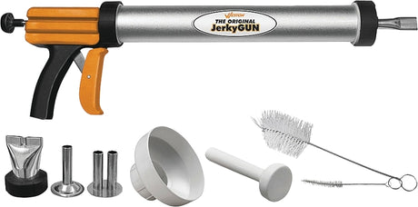 Weston 37-0111-W Jerky Gun, 1.5 lb Grind, Aluminum/Stainless Steel