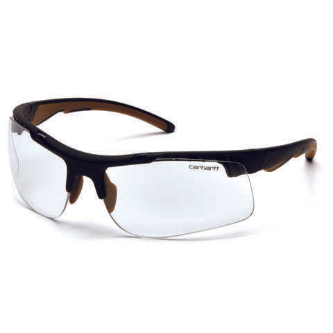 Carhartt Rockwood Anti-Fog Rockwood Safety Glasses Clear Lens Black Frame 1 pc