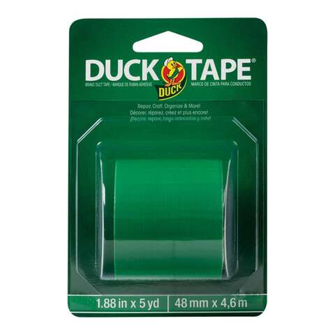 Duck 1.88 in. W X 5 yd L Green Solid Duct Tape