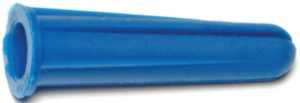 Midwest Fastener 21853 Wall Anchor with Screw, #14-16 Thread, 1-1/2 in L, Plastic, 50 lb, Pack of 5
