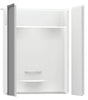 Maax 148069-000-002290 Shower Wall Kit, 47-7/8 in L, 60 in W, Fiberglass, Alcove Installation