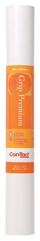 Con-Tact Grip Premium 04F-C6U52-06 Shelf and Drawer Liner, 4 ft L, 18 in W, White