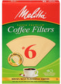 Melitta 626412 #6 Coffee Filter, Cone, Paper, Natural Brown