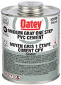Oatey 31598 One-Step Cement, 946 mL Can, Liquid, Gray