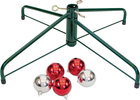 Jack Post Traditions 95-2464 Artificial Tree Stand, Steel, Green/Red, Powder-Coated