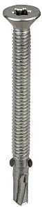 Acorn International S-WM12212G250 Screw, #12 Thread, Star Drive, Self-Tapping, Winged Point, Galvanized Steel, 250 BAG
