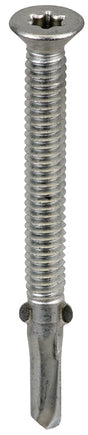 Acorn International S-WM14234G250 Screw, #14 Thread, Star Drive, Self-Tapping, Winged Point, Galvanized Steel