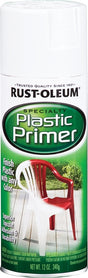 Rust-Oleum 209460 Plastic Spray Paint, Plastic Primer White, 12 oz Can