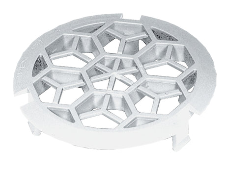 IPEX 40033 Floor Grate, 4 in Dia, Polypropylene, White