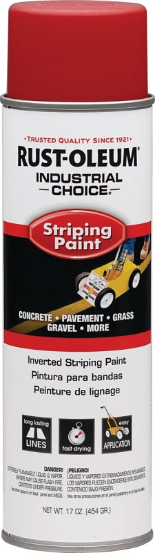 Industrial Choice 1665838 Inverted Marking Spray Paint, Gloss, Red, 18 oz Can