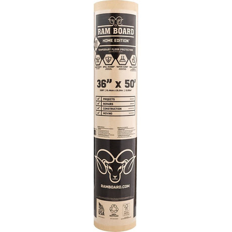 Ram Board RBHE 36-50 Floor Protector, 50 ft L, 36 in W