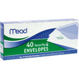 Mead 9.5 in. W X 4.12 in. L No. 10 White Envelopes 40 pk, Pack of 24