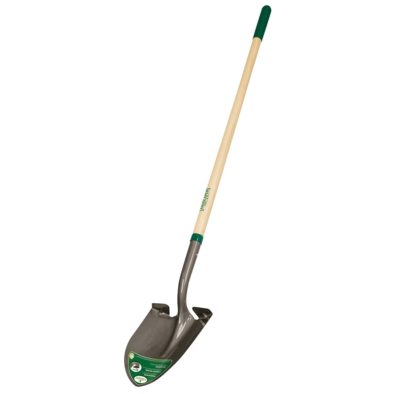 Landscapers Select 34602 Shovel, 16 ga, Wood Handle, Cushion Grip Handle, 48 in L Handle