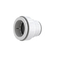 Insta-Plumb 96IPK Trap Pipe Adapter, 1-1/4 in, Push-To-Connect, Plastic, White