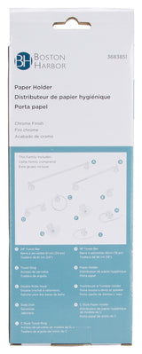 Boston Harbor L5056-26-10-3L Paper Holder, Plastic/Zinc, Chrome, Wall Mounting