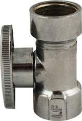Plumb Pak PP57PCLF Shut-Off Valve, Straight, 1/2 x 7/16 in Connection, FIP x Compression