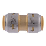 SharkBite Max Series UR016A Pipe Coupling, 3/4 in, Brass, 250 psi Pressure