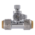 SharkBite Max Series UR24983A Service Stop Ball Valve, 1/2 x 1/4 in Connection, Push-To-Connect x Compression