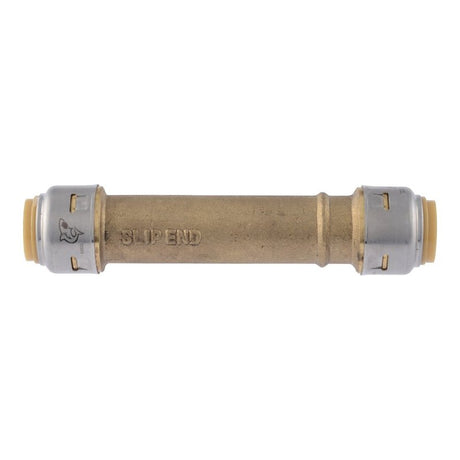 SharkBite Max Series UR3008A Pipe Coupling, 1/2 in, Brass, 250 psi Pressure