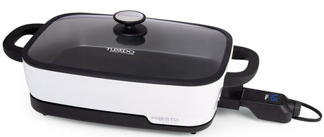 Presto Tuxedo 06854 Skillet Multi-Cooker, 16 in W Cooking Surface, 1500 W, White, Digital Control, Pack of 2