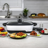 Presto Tuxedo 06854 Skillet Multi-Cooker, 16 in W Cooking Surface, 1500 W, White, Digital Control, Pack of 2