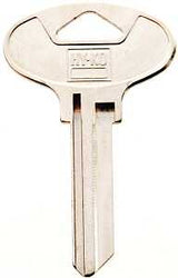 Hy-Ko 11010KW5 Key Blank, Brass, Nickel, For: Kwikset Cabinet, House Locks and Padlocks, KW5 Key Number, Pack of 10