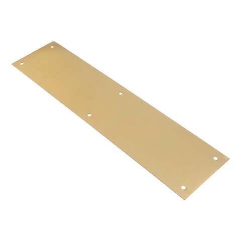 Ace 15 in. H X 3-1/2 in. L Bright Brass Brass Plate