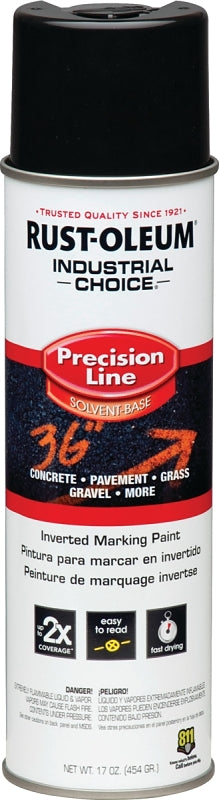 Industrial Choice 1675838 Inverted Marking Spray Paint, Gloss, Black, 17 oz Can