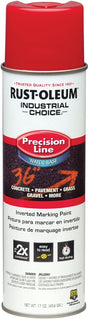 Rust-Oleum 203038 Inverted Marking Spray Paint, Safety Red, 17 oz, Can