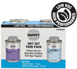 Harvey 19550V PVC Cement and Primer Kit, 4 oz Can, Liquid, Clear/Purple