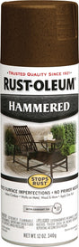 Rust-Oleum 210880 Spray Paint, Hammered, Brown, 12 oz Can