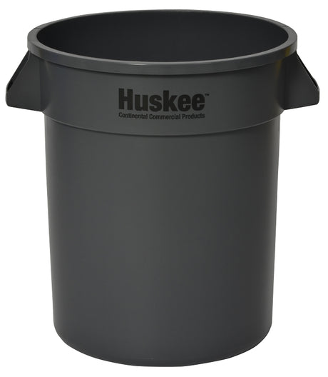 Continental Commercial 2000GY Trash Receptacle, 20 gal Capacity, Plastic, Gray