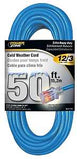PowerZone ORCW511830 Extension Cord, 12 AWG Cable, 5-15P Grounded Plug, 5-15R Grounded Receptacle, 50 ft L, 125 V