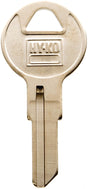 Hy-Ko 11010IL9 Key Blank, Brass, Nickel, For: Illinois Cabinet, House Locks and Padlocks, IL9 Key Number, Pack of 10