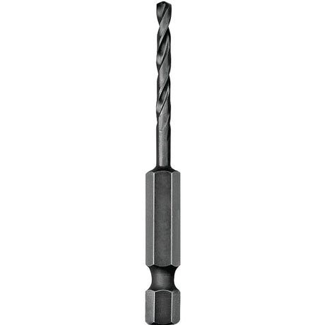 DEWALT DD5132 Impact Drill Bit, 1/2 in Dia, 4 in OAL, Spiral Flute, 1/4 in Dia Shank, Hex Shank