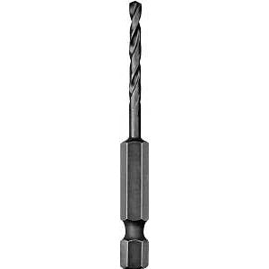 DEWALT DD5132 Impact Drill Bit, 1/2 in Dia, 4 in OAL, Spiral Flute, 1/4 in Dia Shank, Hex Shank