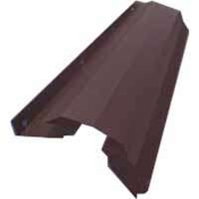 Lomanco LomanCool LPR10BR Series Ridge Vent, 3/12 to 12/12 Roof Pitch, 10 ft L, Aluminum, Brown, Pack of 10