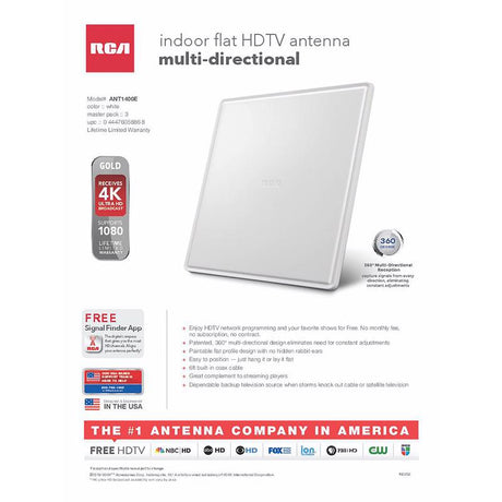 RCA Indoor HDTV Digital Antenna 1 pk