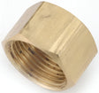 Anderson Metals 730081-10 Tube Cap, 5/8 in, Compression, Brass