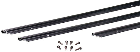 M-D 68437 Jamb Weatherstrip Kit, 7/8 in W, 1/4 in Thick, Aluminum/Vinyl, ADA Compliant