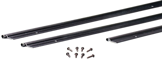 M-D 68437 Jamb Weatherstrip Kit, 7/8 in W, 1/4 in Thick, Aluminum/Vinyl, ADA Compliant