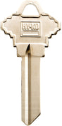 Hy-Ko 11010SC4 Key Blank, Brass, Nickel, For: Schlage Cabinet, House Locks and Padlocks, SC4 Key Number, Pack of 10