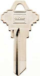 Hy-Ko 21250SC1 Key Blank, Brass, Nickel, For: Schlage SC1 Keyways, Pack of 50